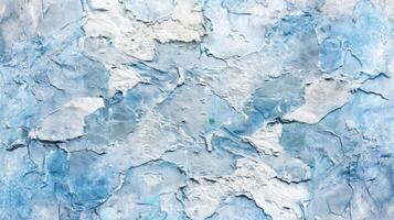 AI generated Textured background of blue rough filler plaster on a facade wall. Ai Generated photo
