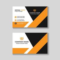 Creative modern clean business card design template vector