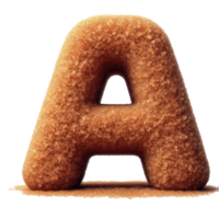 AI generated Isolated 3D Letter on a Clear PNG Canva