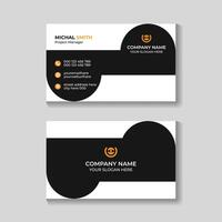 Professional creative modern business card design template vector