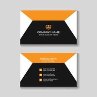 Professional creative modern business card design template vector