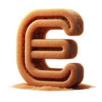 AI generated Isolated 3D Letter on a Clear PNG Canva