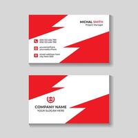 Professional business card design template vector