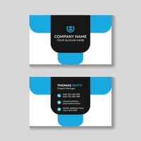 Modern creative clean business card or visiting card design template vector