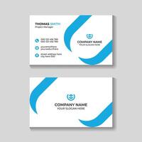 Modern creative clean business card or visiting card design template vector