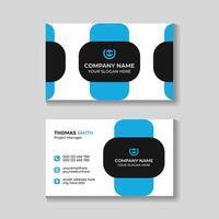 Modern creative clean business card or visiting card design template vector