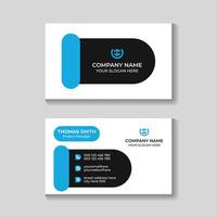 Modern creative clean business card or visiting card design template vector