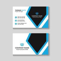 Modern creative clean business card or visiting card design template vector
