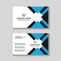 Professional modern clean business card template design vector