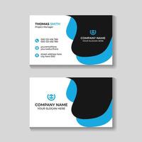 Professional modern clean business card template design vector