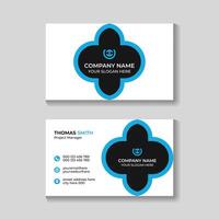 Professional modern clean business card template design vector