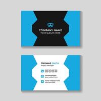 Professional corporate clean business card template design vector