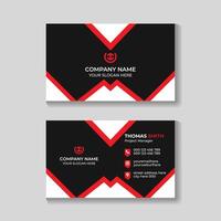 Professional modern clean business card template design vector