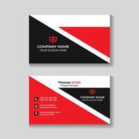 Creative modern business card design template vector