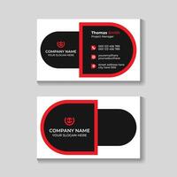 Corporate modern business card design template vector