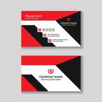 Creative modern business card design template vector