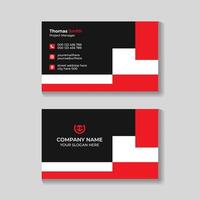 Corporate modern business card design template vector