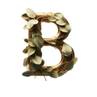 AI generated Isolated 3D Letter on a Clear PNG Canva