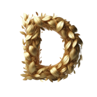 AI generated Isolated 3D Letter on a Clear PNG Canva