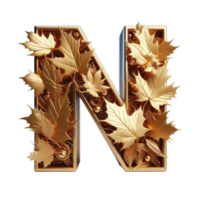 AI generated Isolated 3D Letter on a Clear PNG Canva