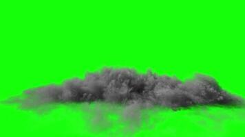 explosión con verde pantalla video
