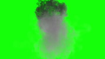 explosión con verde pantalla video