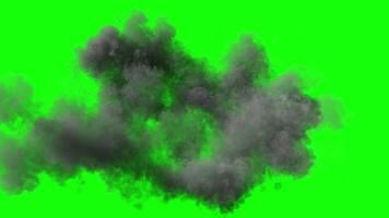 Explosion with green screen video