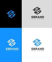 s letra logo vector diseño icono marca identidad firmar símbolo