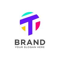 T Letter Logo Vector Icon Brand Identity Sign Symbol