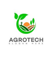 agro tecnología logo icono marca identidad firmar símbolo vector