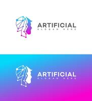 artificial intelligence logo Icon Brand Identity Sign Symbol vector