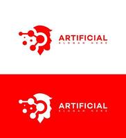 artificial inteligencia logo icono marca identidad firmar símbolo vector