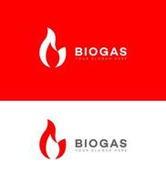 biogás logo icono marca identidad firmar símbolo vector