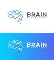 brain tech logo Icon Brand Identity Sign Symbol vector