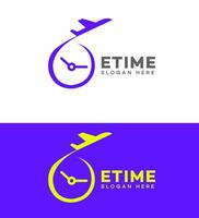 time travel logo Icon Brand Identity Sign Symbol vector