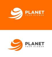 planeta logo icono marca identidad firmar símbolo vector