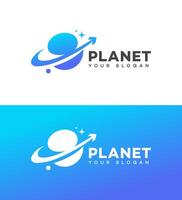 planeta logo icono marca identidad firmar símbolo vector