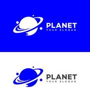 planeta logo icono marca identidad firmar símbolo vector