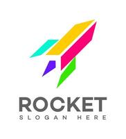 Rocket Logo Icon Brand Identity Sign Symbol vector