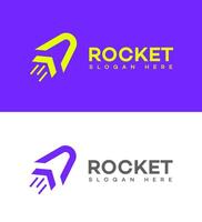 cohete logo icono marca identidad firmar símbolo vector