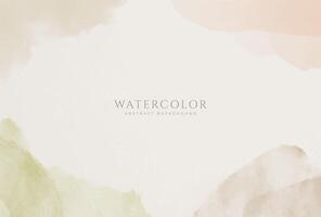 Abstract horizontal watercolor background. Neutral light colored empty space background illustration vector