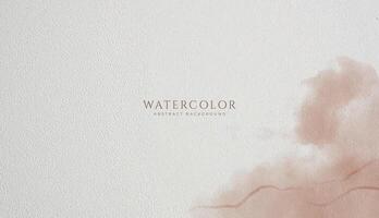 Abstract horizontal watercolor background. Neutral light colored empty space background illustration vector