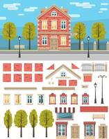 creating a vintage house vector