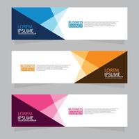 Vector abstract design web banner template. Web Design Elements - Header Design. Abstract geometric web banner template on grey background.