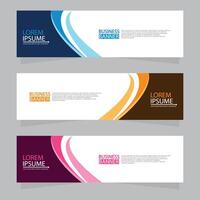 Vector abstract design web banner template. Web Design Elements - Header Design. Abstract geometric web banner template on grey background.