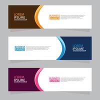 Vector abstract design web banner template. Web Design Elements - Header Design. Abstract geometric web banner template on grey background.