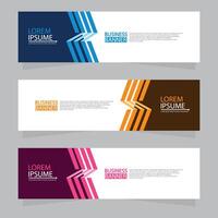 Vector abstract design web banner template. Web Design Elements - Header Design. Abstract geometric web banner template on grey background.