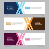 Vector abstract design web banner template. Web Design Elements - Header Design. Abstract geometric web banner template on grey background.