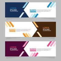 Vector abstract design web banner template. Web Design Elements - Header Design. Abstract geometric web banner template on grey background.