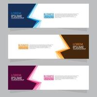 Vector abstract design web banner template. Web Design Elements - Header Design. Abstract geometric web banner template on grey background.